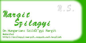 margit szilagyi business card